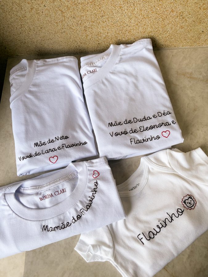 Camisetas Bordadas - Borda Clari